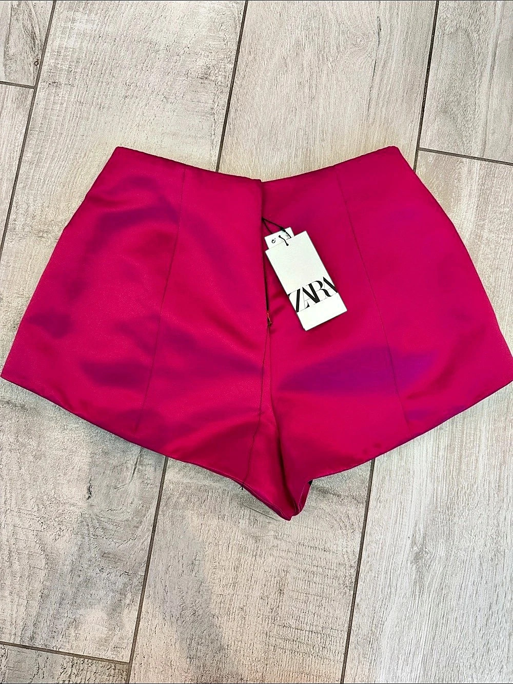 Zara High Waist Shorts in Pink Size Medium NWT